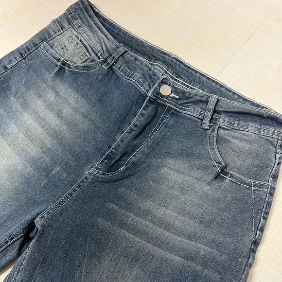 Vintage unknown brand Bootcut Jeans Women’s Size XXL Flared Stretchy Denim B-24 - Picture 2 of 9